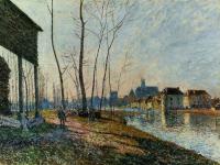 Sisley, Alfred - February Morning at Moret-sur-Loing
